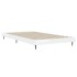 Estructura de cama madera de ingeniería blanco brillo