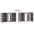 Mueble de baño madera de ingeniería gris Sonoma 80x33x60