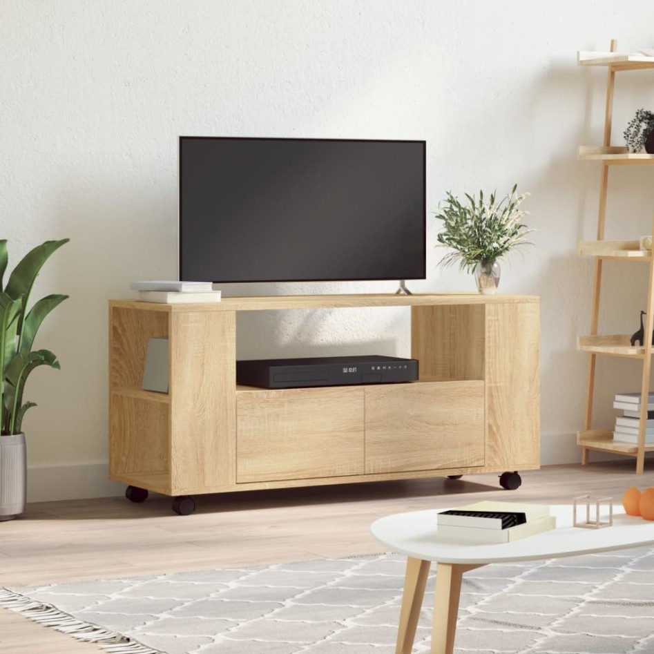 Mueble para TV madera de ingeniería roble Sonoma 102x34,5x43