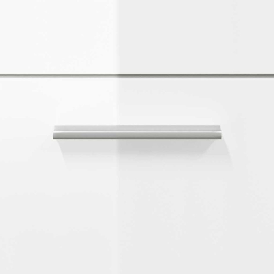 Armario de baño con espejo madera de ingeniería blanco