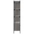 Estantería con puertas madera gris Sonoma 76,5x30x154,5
