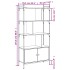 Estantería con puertas madera gris Sonoma 76,5x30x154,5