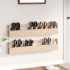 Estantes para zapatos de pared 2 uds madera de pino 110x9x23