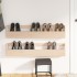 Estantes para zapatos de pared 2 uds madera de pino 110x9x23