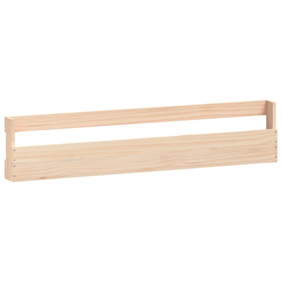 Estantes para zapatos de pared 2 uds madera de pino 110x9x23