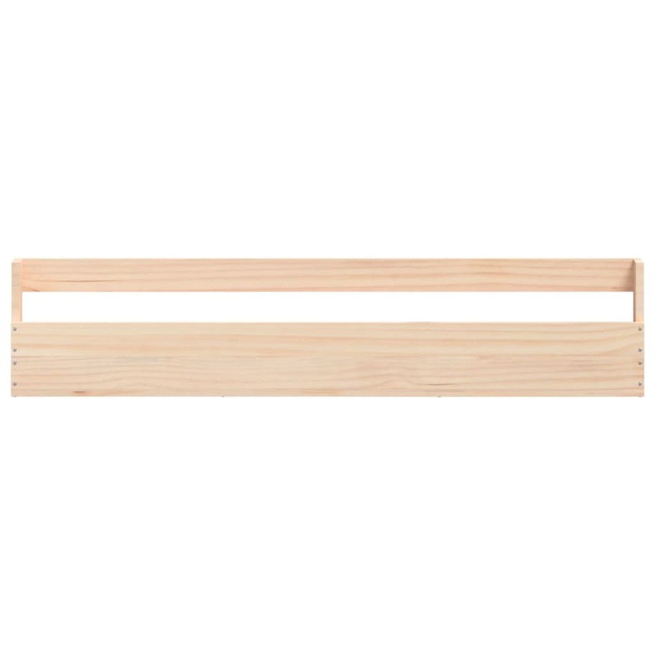 Estantes para zapatos de pared 2 uds madera de pino 110x9x23