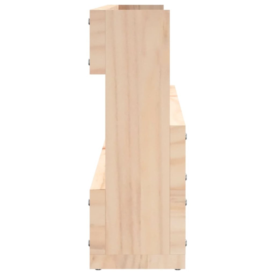 Estantes para zapatos de pared 2 uds madera de pino 110x9x23