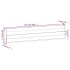 Estantes para zapatos de pared 2 uds madera de pino 110x9x23