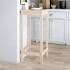 Mesa alta de bar madera maciza de pino 50x50x110
