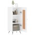 Aparador de madera contrachapada blanco brillante 34,5x34x90