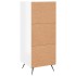 Aparador de madera contrachapada blanco brillante 34,5x34x90