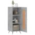 Aparador de madera contrachapada gris hormigón 34,5x34x90