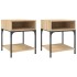 Mesitas noche 2 uds madera ingeniería roble Sonoma 40x41x50