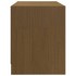 Mueble para TV de madera maciza pino marrón miel 80x31x39
