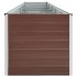 Arriate de acero galvanizado marrón 400x80x45