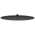 Cabezal de ducha efecto lluvia acero inox redondo negro 40