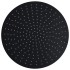 Cabezal de ducha efecto lluvia acero inox redondo negro 40