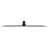 Cabezal de ducha efecto lluvia acero inox redondo negro 40