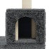 Rascador para gatos con postes de sisal gris oscuro 188
