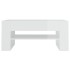 Mesa de centro madera de ingeniería blanco brillo 102x55x45