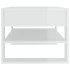 Mesa de centro madera de ingeniería blanco brillo 102x55x45