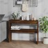 Mesa consola madera contrachapada roble marrón 102x30x80