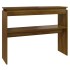 Mesa consola madera contrachapada roble marrón 102x30x80