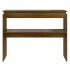 Mesa consola madera contrachapada roble marrón 102x30x80