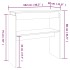 Mesa consola madera contrachapada roble marrón 102x30x80