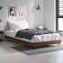 Estructura de cama sin colchón madera marrón roble 90x190