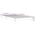 Estructura de cama sin colchón madera marrón roble 90x190