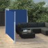 Toldo lateral retráctil azul 120x600