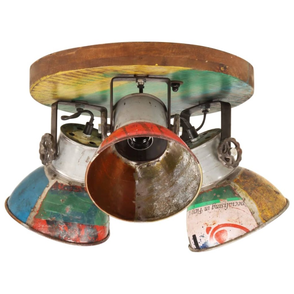 Lámpara de techo industrial multicolor E27 42x25