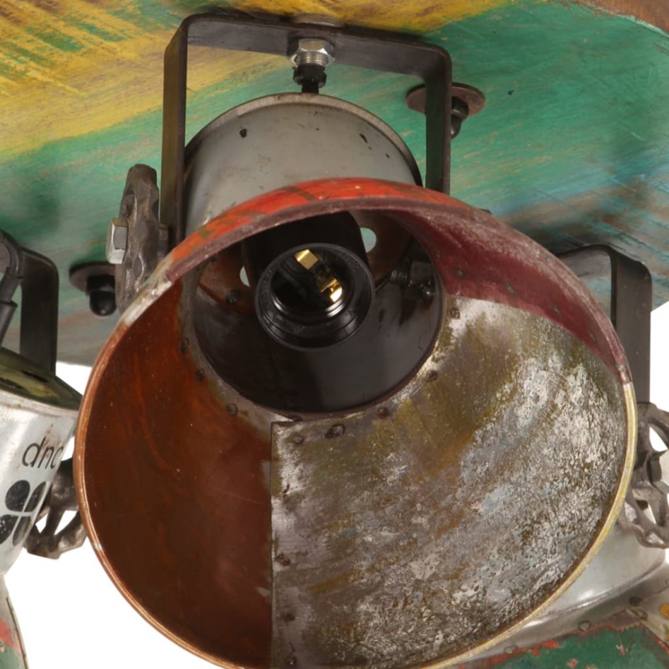 Lámpara de techo industrial multicolor E27 42x25