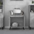Armario de lavabo madera contrachapada gris hormigón