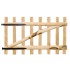 Puerta para valla madera de avellano 100x60