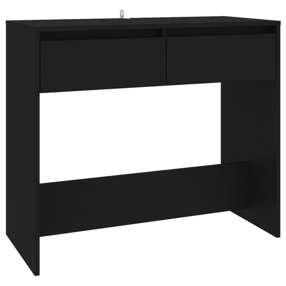 Mesa consola de madera contrachapada negro 89x41x76,5
