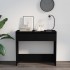Mesa consola de madera contrachapada negro 89x41x76,5
