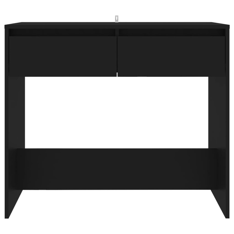 Mesa consola de madera contrachapada negro 89x41x76,5