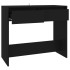 Mesa consola de madera contrachapada negro 89x41x76,5