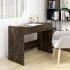 Escritorio madera de ingeniería roble ahumado 101x50x76,5