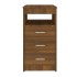 Cajonera de madera contrachapada roble marrón
