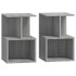 Mesitas noche 2 uds madera contrachapada gris Sonoma