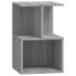 Mesitas noche 2 uds madera contrachapada gris Sonoma
