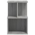 Mesitas noche 2 uds madera contrachapada gris Sonoma
