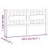 Cabecero de cama madera maciza de pino 155,5x4x100