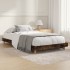 Estructura de cama sin colchón madera roble ahumado 100x200