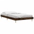 Estructura de cama sin colchón madera roble ahumado 100x200