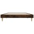 Estructura de cama sin colchón madera roble ahumado 100x200
