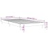 Estructura de cama sin colchón madera roble ahumado 100x200